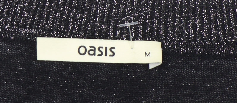 Oasis Women's Black Pullover Jumper, M, Round Neck