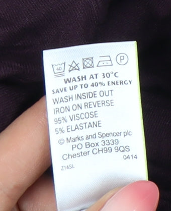 Marks & Spencer Women Purple Long Sleeve Dress