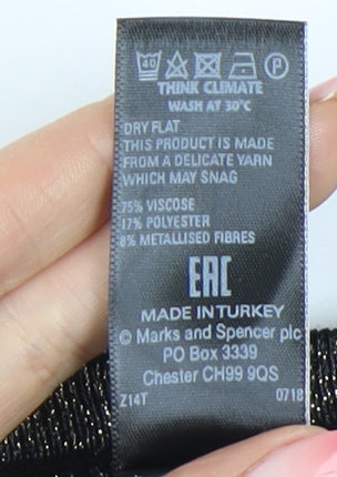 Marks & Spencer Women’s Black Pullover Jumper S