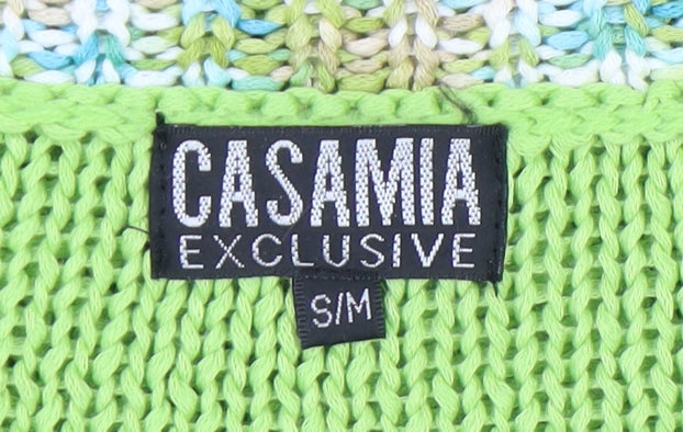 Casamia Women's Green Scoop Neck Knit Jumper S