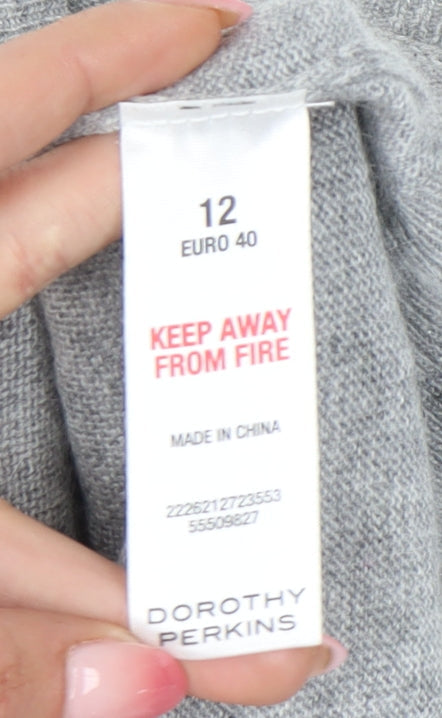 Dorothy Perkins Women's Grey Pullover Jumper Size 12