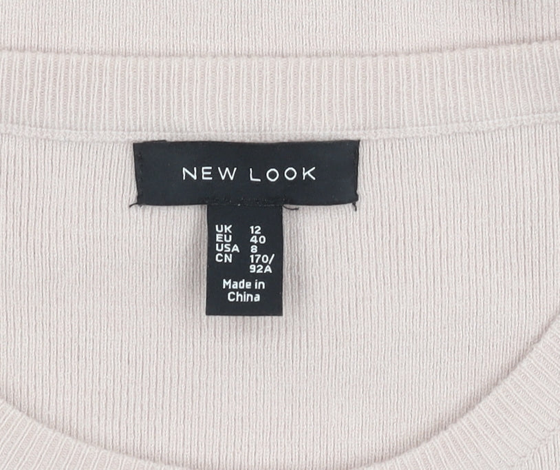 New Look Women's Pink Pullover Jumper Size 12