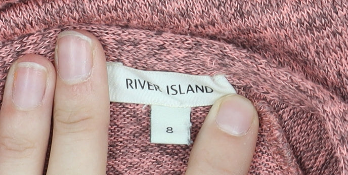 River Island Women’s Pink Pullover Jumper, Size 8