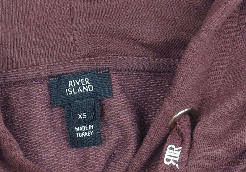 River Island Women's XS Brown Hooded Jacket