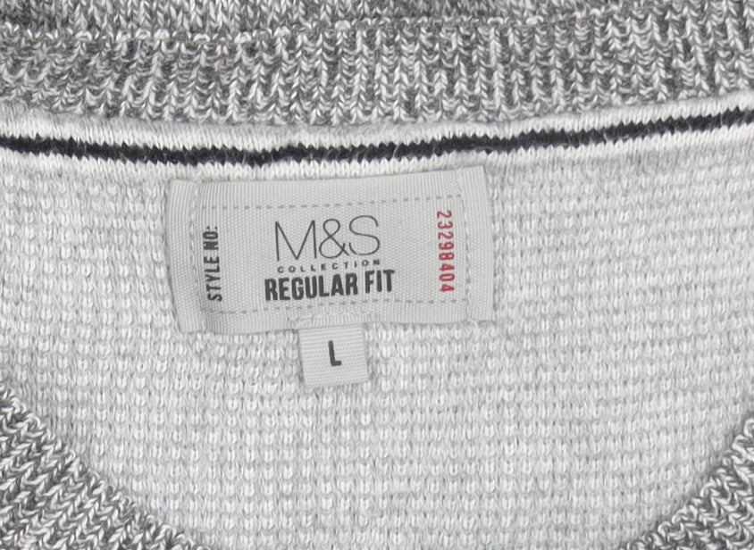 Marks & Spencer Men's Grey Pullover Jumper L