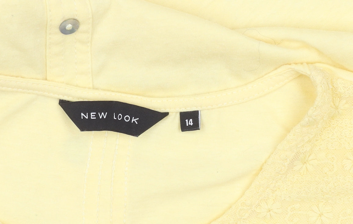 New Look Women Yellow Camisole Blouse Size 14