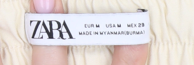 Zara Beige Cargo Trousers, Women, Size 10, Spring/Summer