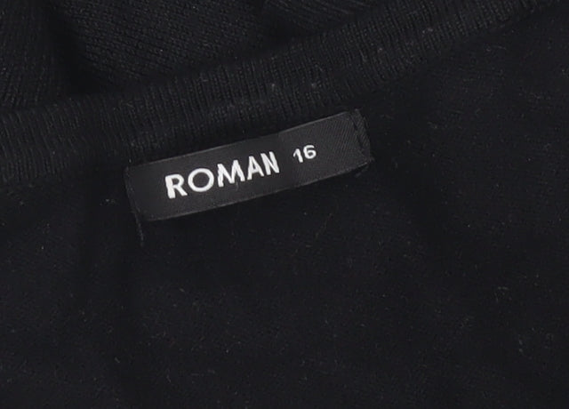 Roman Women's Black Beaded Pullover Jumper