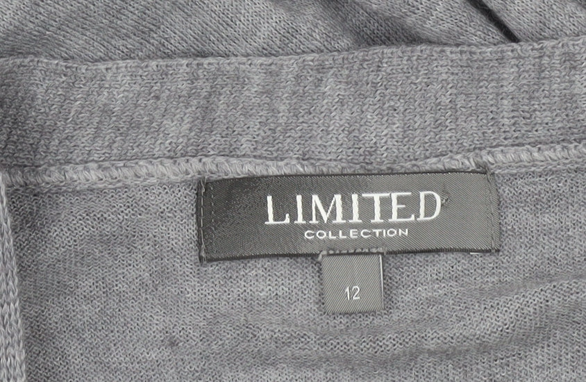Marks & Spencer Women's Grey Zip Cardigan Size 12