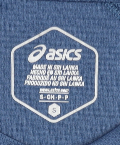 Asics Men's Blue S Running T-Shirt Reflective