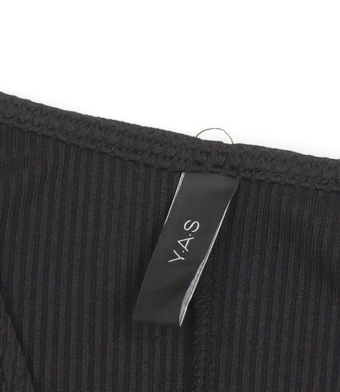 Y.A.S Women's Black Bodycon Dress XS Long Sleeve