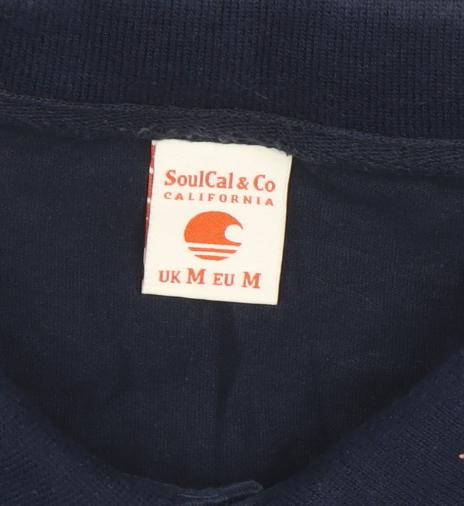 SoulCal Men's Blue Polo Shirt M
