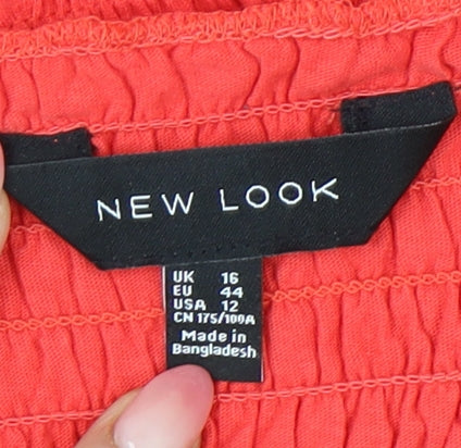 New Look Women's Red Camisole Tank Size 16