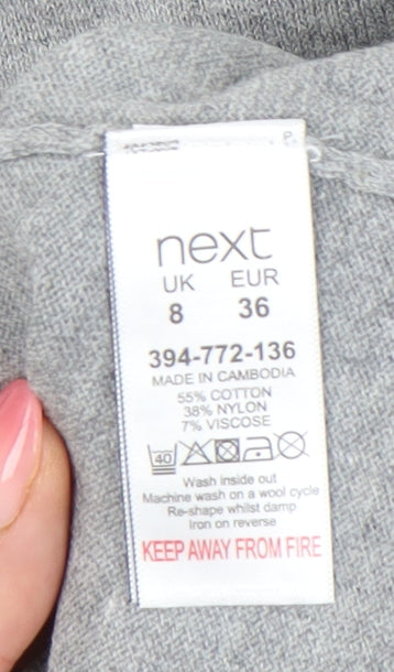 Next Women Grey Pullover Jumper Size 8