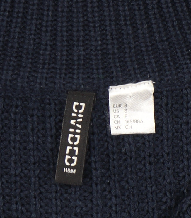 H&M Women's Blue High Neck Pullover - Size S