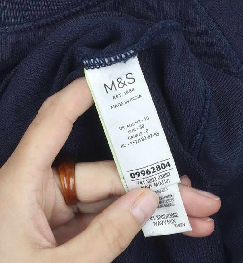 Marks & Spencer Women's Blue Pullover Sweatshirt Size 10