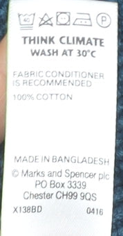 Marks & Spencer Men's Blue Cotton Pullover Jumper XL