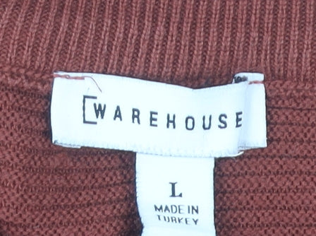 Warehouse Women's Brown L Pullover Jumper