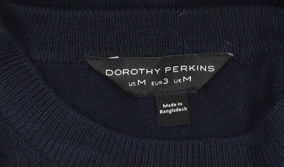 Dorothy Perkins Women’s Blue Star Pullover Jumper M