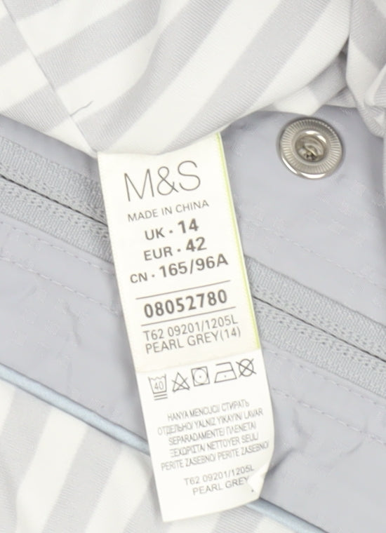Marks & Spencer Women's Grey Basic Jacket Size 14