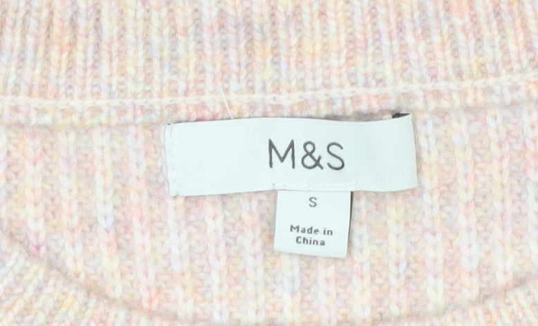 Marks & Spencer Women's Beige Knit Pullover Jumper - S