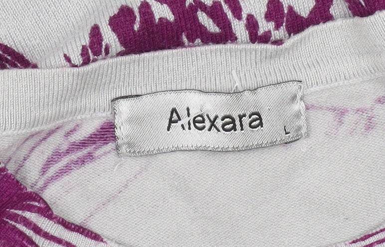 Alexara Women's Purple Floral Jumper L