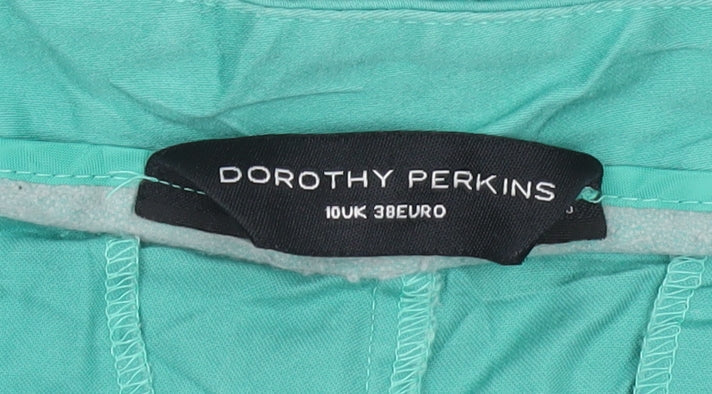 Dorothy Perkins Women’s Green Cropped Trousers Size 10