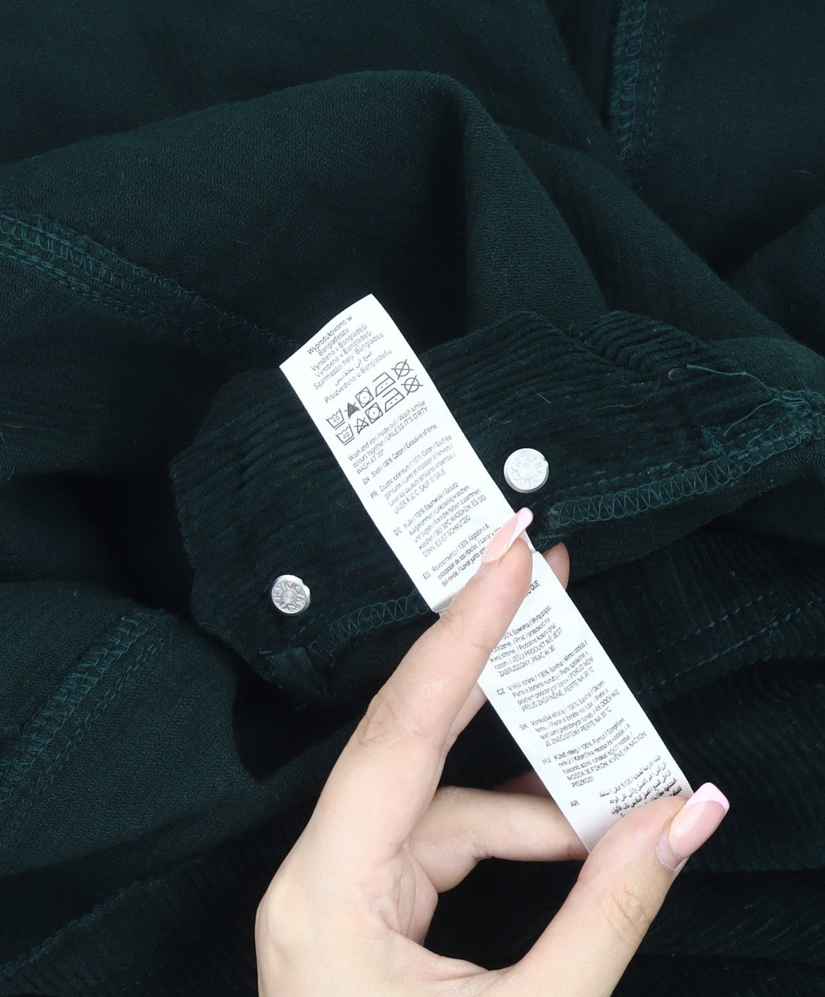 Casual Collection Black Corduroy Pinafore Dress