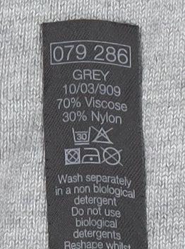 M&Co Womens Grey Cardigan Size 12, 3/4 Sleeve