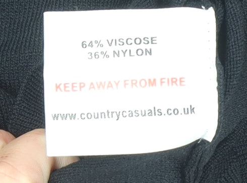 Country Casuals Black Women's Pullover Jumper, Sequin Accent