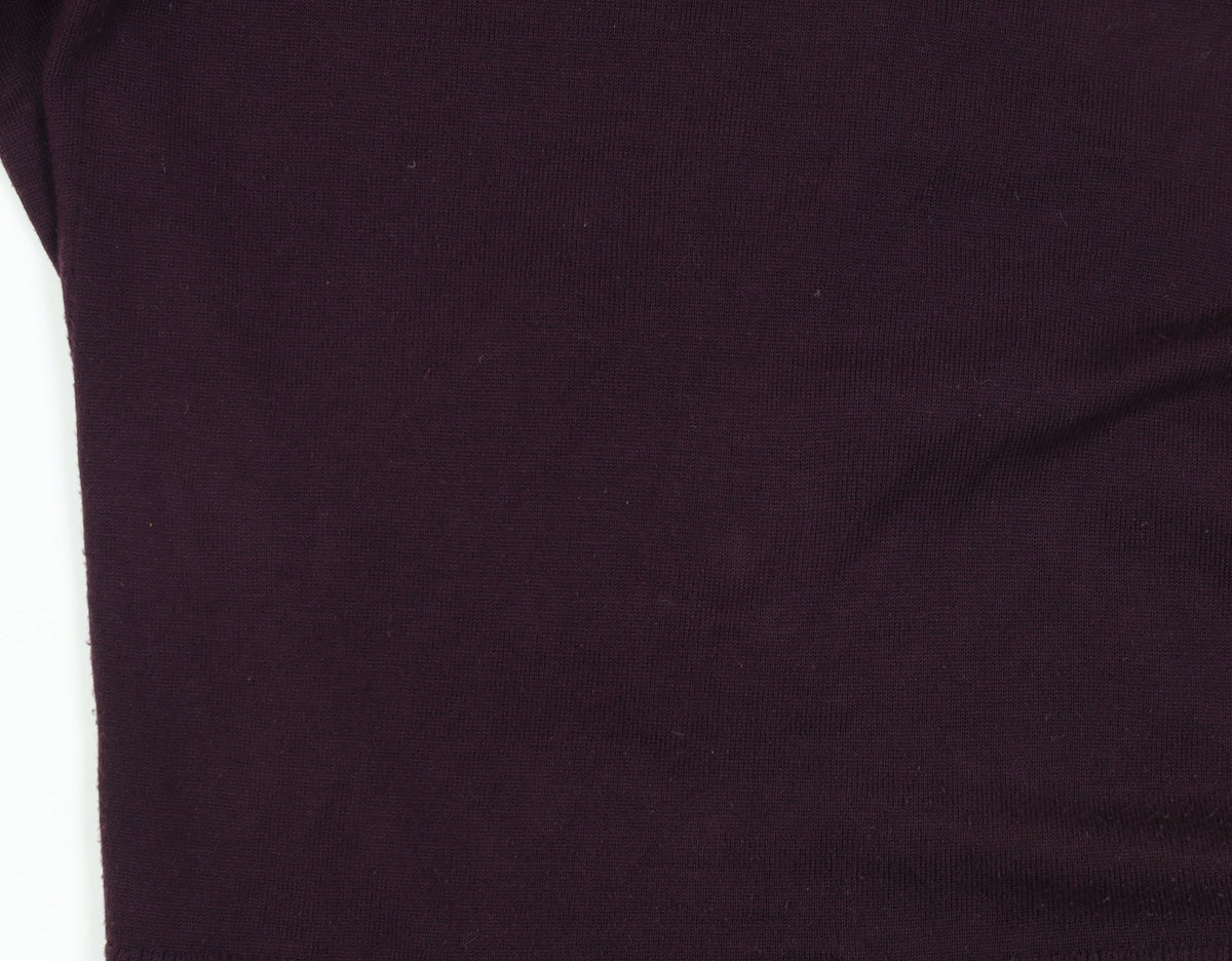 Marks & Spencer Women's Purple Open Front Cardigan Size 18