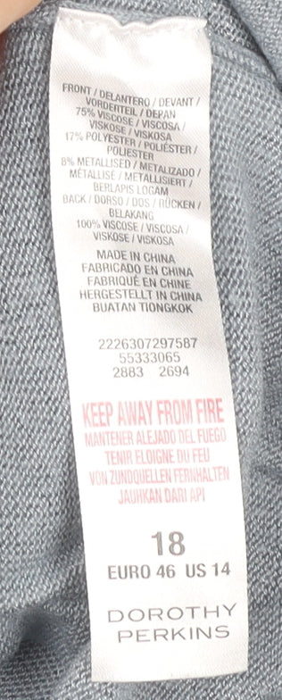 Dorothy Perkins Women's Blue Striped Pullover Jumper