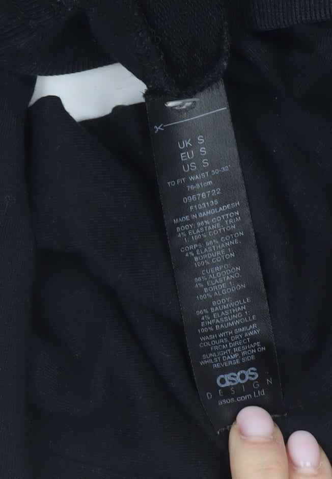 ASOS DESIGN Women's Black Jogger Trousers Size S