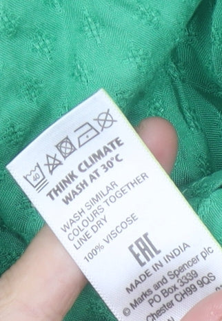 Marks & Spencer Women's Green Top Size 10