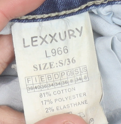Lexxury Womens Blue White Skinny Jeans S