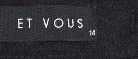 Et Vous Women's Black Trousers Size 14