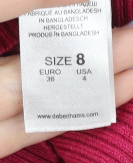 Debenhams Women's Pink Pullover Jumper Size 8