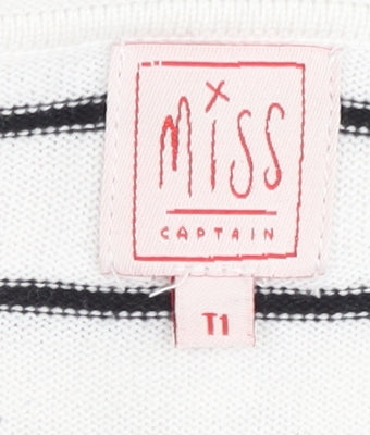 Miss Captain Women’s Multicoloured Stripe Knit Dress S