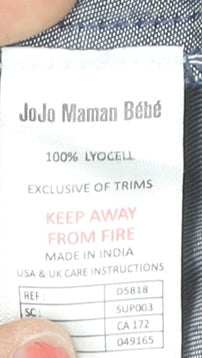 JoJo Maman Bébé Blue Women's Medium Denim Blouse