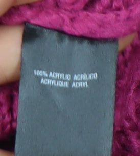 Dorothy Perkins Women’s Pink Open-Knit Jumper Size 14