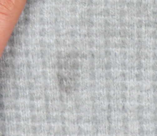 Marks & Spencer Women’s Grey XS Waffle-Knit Wool Blend Jumper