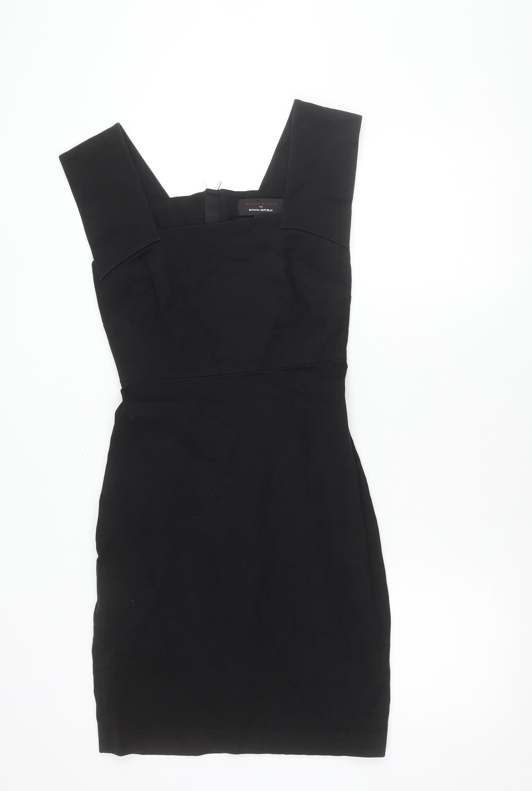 banana republic black dress Banana Republic Women Black Size 10 Sheath Dress Stretch Lined –  Prewornwholesale