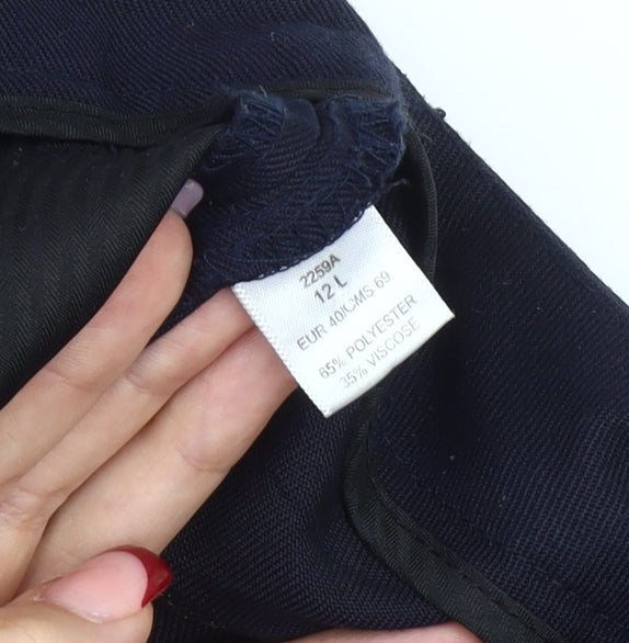 Brook Taverner Women’s Blue Dress Pants Size 12 Straight Leg Workwear