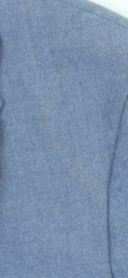 Moss London Men's Blue 36in Slim Fit Blazer Jacket