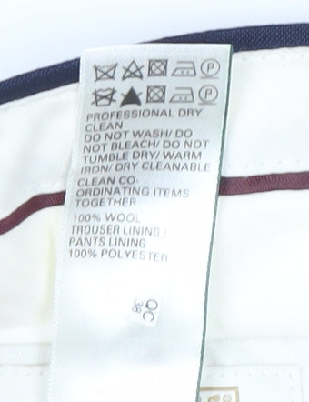Marks & Spencer Men’s Blue 42R Wool Tailored Fit Dress Pants