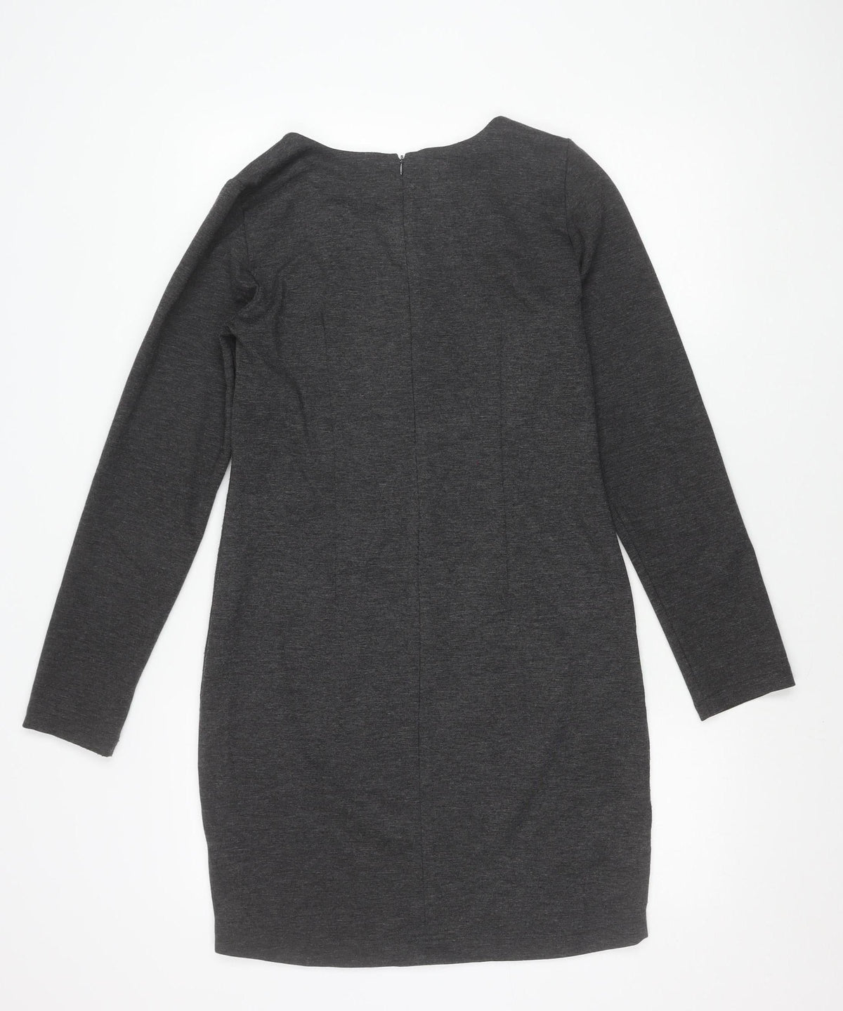 Zara Women’s Grey Bodycon Knit Knee Length Dress L