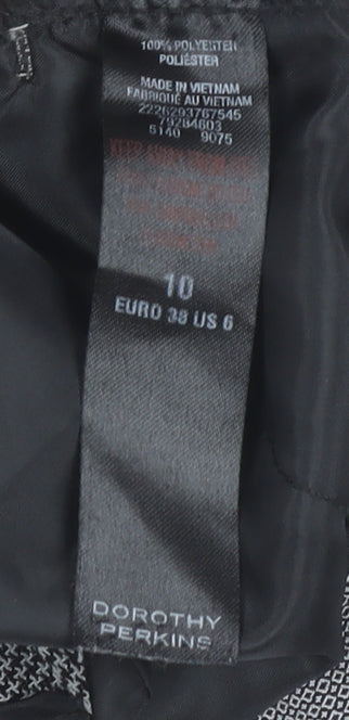 Dorothy Perkins Women’s Grey Herringbone Dress Trousers Size 10