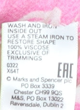 Marks & Spencer Womens Pink Floral Wrap Blouse Size 6