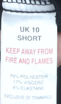 ET VOUS Women’s Black Ankle Trousers Size 10 Slim Fit Stretch