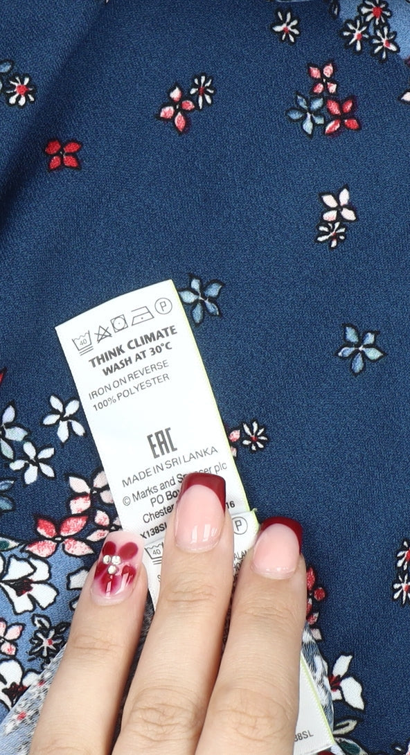 Marks & Spencer Women’s Multicoloured Floral Shift Dress UK 12